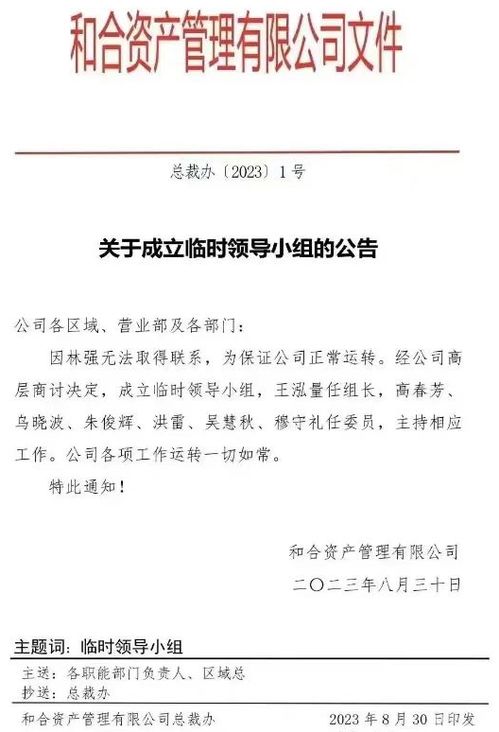 隐形资管大佬失联 曾是 十大杰出青年 ,刚发律师函警告媒体